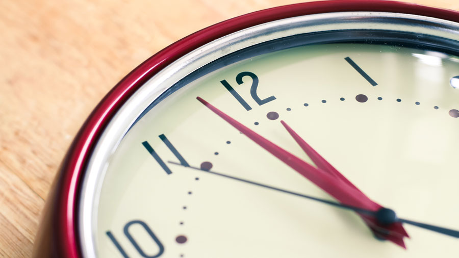 a clock, keep curfews in mind when in the Mitzvah planning process post-COVID